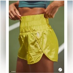 FREE PEOPLE FP Movement The Way Home Shorts Sparkling Citrus Size Medium